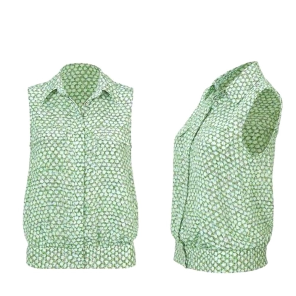 Cabi Shimmer Seaglass Top #5910 Size Medium